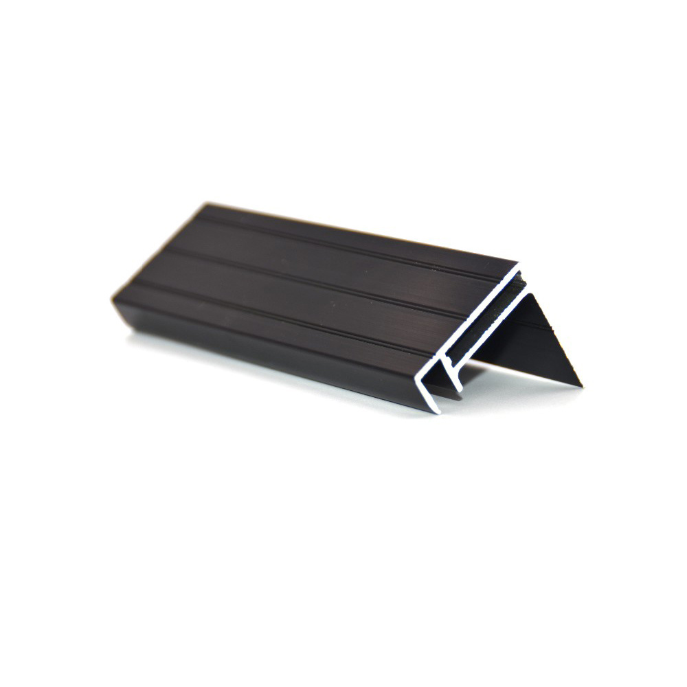 Schwarz eloxiertes Aluminium-Extrusionsprofil 6063